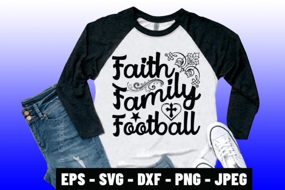 Bible Verse Design Faith Family Football: Merging Belief, Home, and the Game