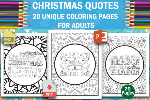 Christmas Quotes Coloring Book Pages: A Creative Way to Celebrate the Season