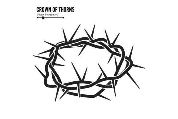 Silhouette of a Crown: The Art of Thorny Majesty